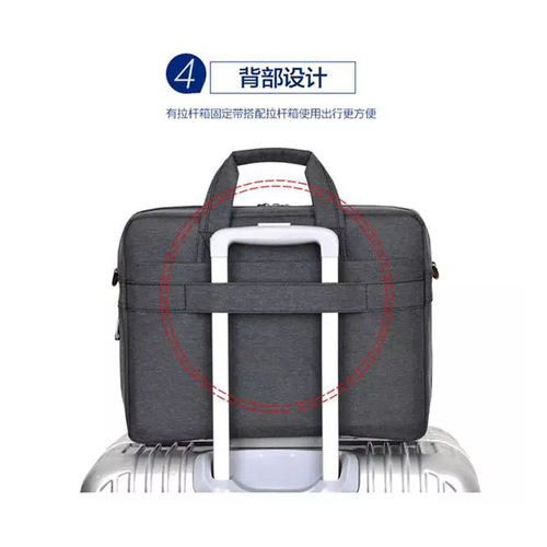Factory cross-border shoulder computer bag 14/15/17 inch large capacity portable laptop bag business briefcase