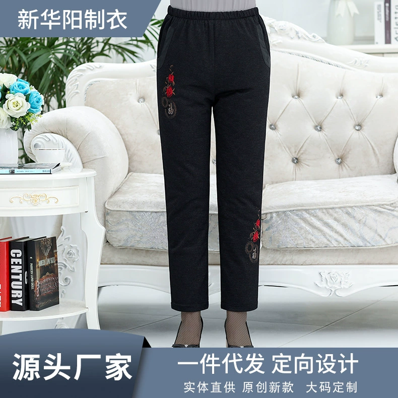 Женские пуховые брюки, белый утиный пух, модные и теплые, можно носить на улице, изысканные пуховые брюки с вышивкой, прямые продажи с фабрики и оптовая продажа.