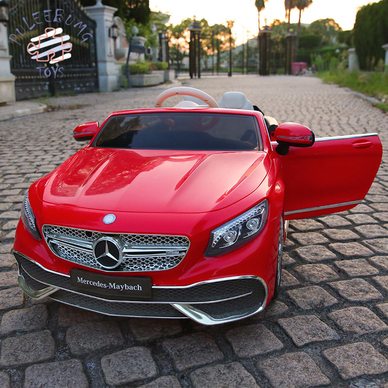 Autorización Mercedes-Benz coche eléctrico para niños, coche eléctrico de cuatro ruedas, coche de control remoto, coche de juguete para niños.