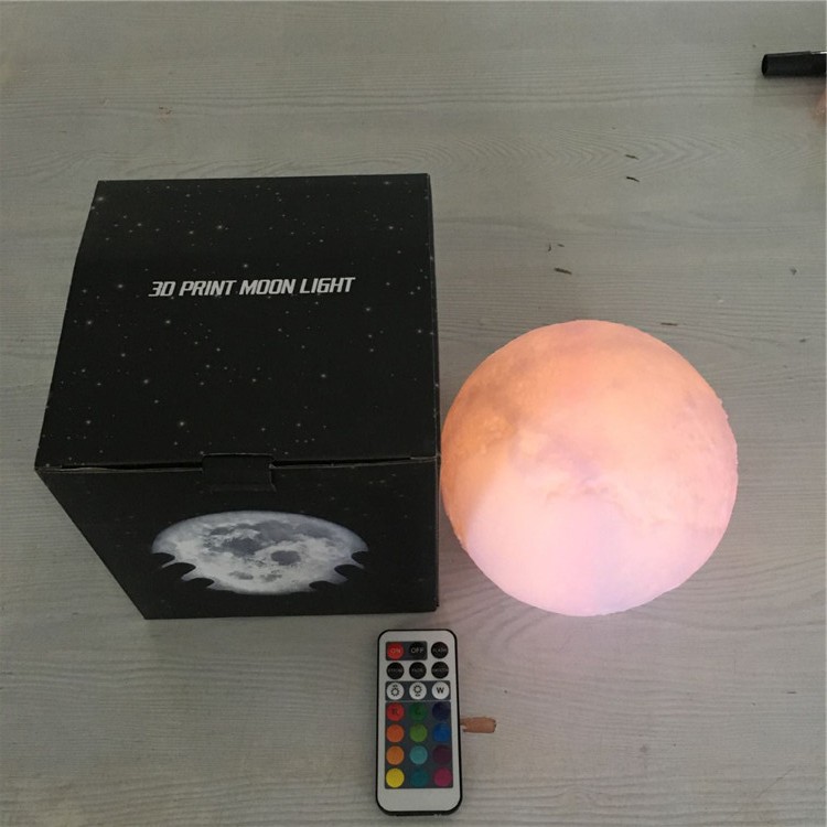 Luz DE LA LUNA 3D vinilo Luz DE LA Luna Luz de La Noche creativa Regalo de Cumpleaños dormitorio romántico lámpara de mesa de control remoto recargable