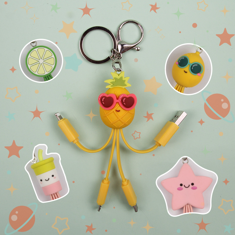 Cartoon creative cute universal keychain