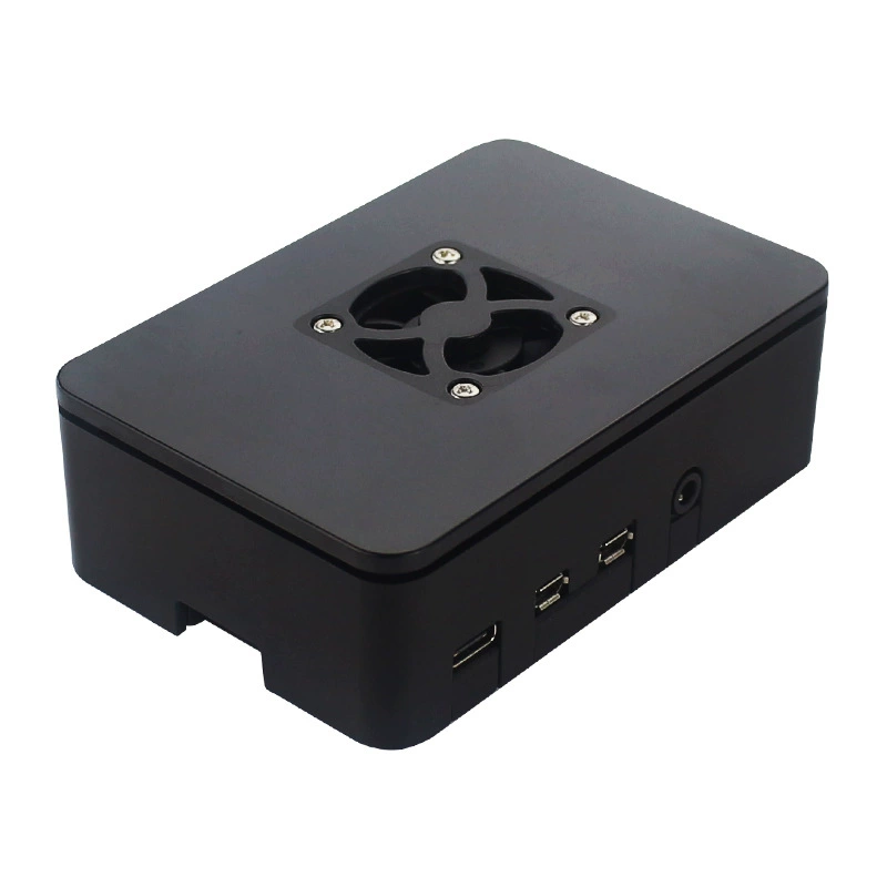 Корпус для Raspberry Pi 4B из ABS с охлаждением, совместим с установкой вентилятора, защитный кожух