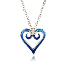 游戏周边饰品王国之心索拉兵器库蓝色心形皇冠项链吊坠外贸高利润