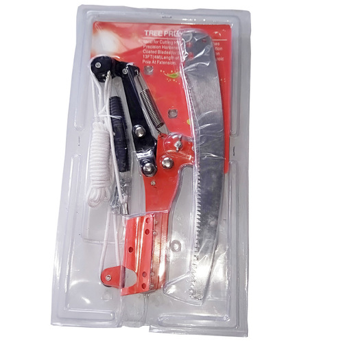 Garden tools Xingshuo red iron library band saw with rope high branch saw high altitude pruning fruit branch scissors high branch shears