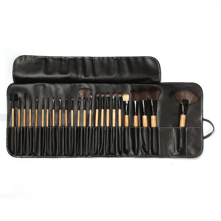 12 unids 15 unids 18 unids 24 unids 32 unids pinceles de maquillaje traje negro/Rosa/color de madera pinceles de maquillaje herramientas de belleza