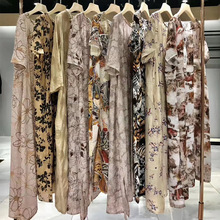 大码夏季谷新款妍 甜美女装气质丝麻宽松大版中长款连衣裙走份批