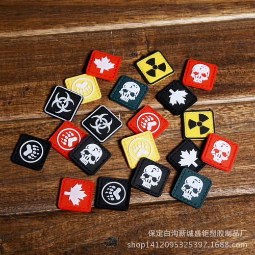 Wholesale TAD small plastic stamps, Velcro stamps, outdoor armbands, epaulettes, backpack accessories for military fans, PVC stamps