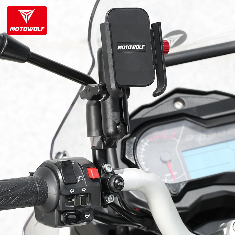 Soporte para teléfono móvil de aleación de aluminio para motocicleta coche eléctrico Soporte para teléfono móvil de carga USB Soporte para teléfono móvil de navegación USB para llevar image 4
