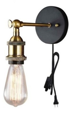 Estilo Europeo retro decorativo lámpara de pared pasillo lámpara corredor lámpara hierro estilo industrial espejo faro CAFÉ Tienda lámpara al por mayor