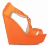 391-10 orange patent leather