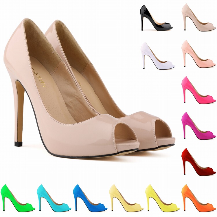 Niluke Guangdong Guangzhou brand South Korea slim heel matte nightclub wedding dance fish mouth single cool women's shoes