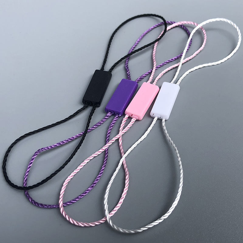 [Double insert hanging grain] wholesale 1000 double buckle good quality hanging rope hanging rope 25cm trademark clothing tag rope