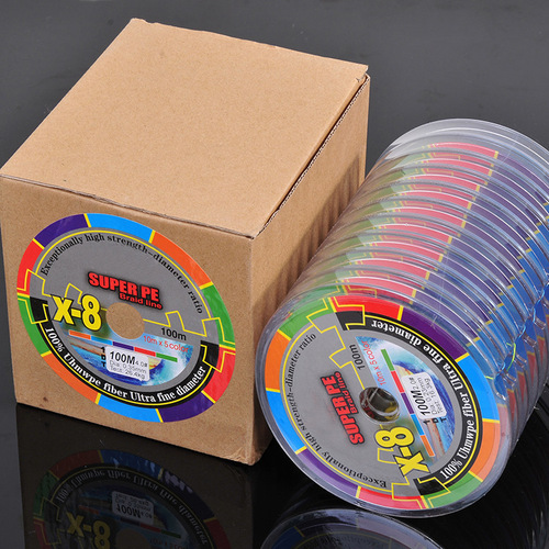 Raw Silk Color Dali Horse Line 8 Braided PE Line 100 Meter Luya Sea Fishing Braided Line Fishing Line Wholesale