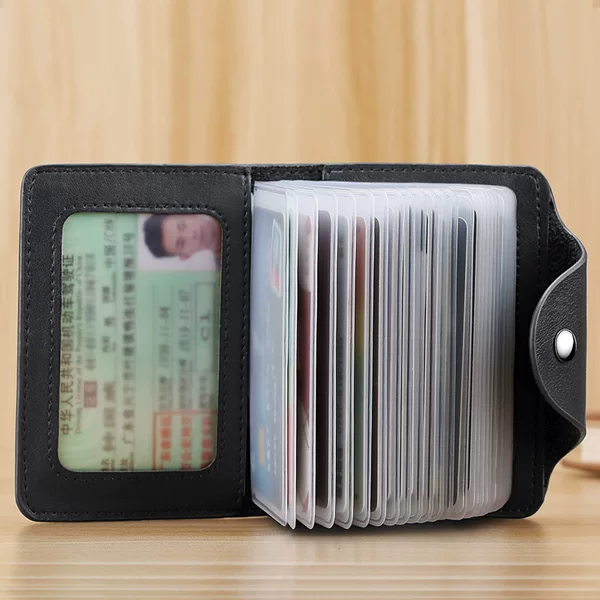 Driver's License Card Bag Men's Genuine Leather Exquisite High-end Multi-Card Storage Card Bag Ultra-thin Large Capacity Card Cover Women's Compact