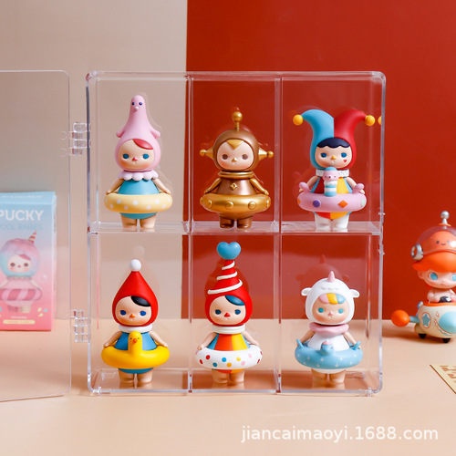 Blind box storage display rack wall hanging popmart dust cover dormitory Molly acrylic display box