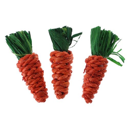 Factory direct sales hamster rabbit chinchilla molar toys molar carrot parrot chew molar straw radish