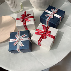 Butterfly knot ring earrings gift box large 6.5*6.5CM Accessories must be purchased separately, not shipped together.