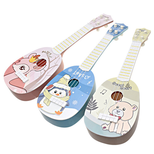 Wholesale children's simulated musical instrument ukulele gifts mini guitar playable early education enlightenment music toys
