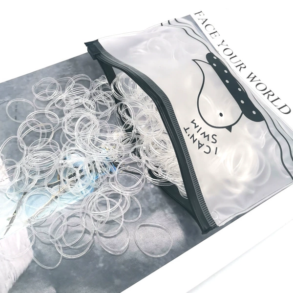 Transparent white thickened large ring (400 pieces) chicken bag