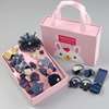 Children's gift box, cute set, hair rope, cloth, hairpins, hairgrip with bow, Birthday gift, Korean style