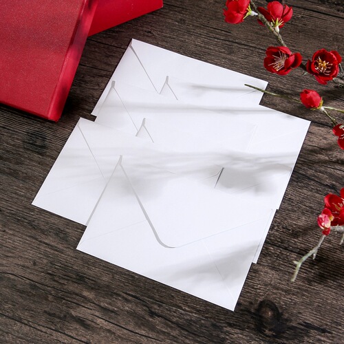 B6 solid color envelope white western style greeting card card storage envelope with glue cross-border Amazon