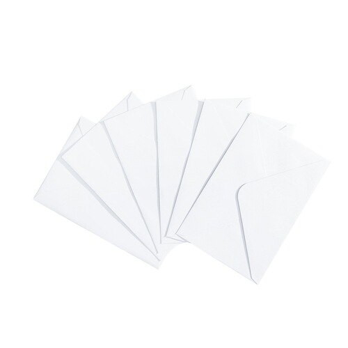 B6 solid color envelope white western style greeting card card storage envelope with glue cross-border Amazon
