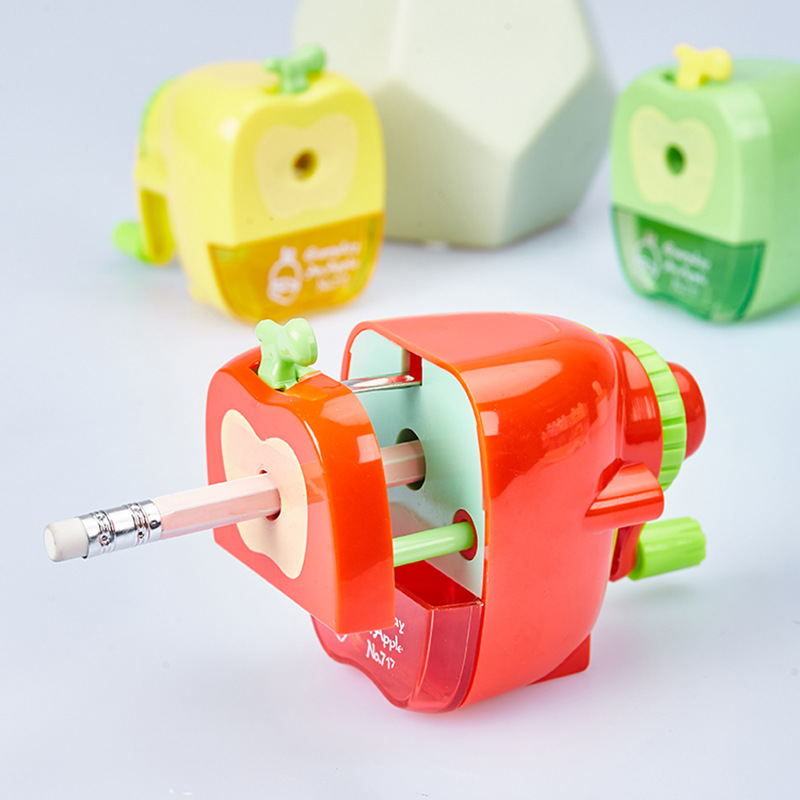 Sacapuntas de lápiz pingxiaoguo Sacapuntas de fruta forma sacapuntas pequeño y fácil de llevar 717A sacapuntas Sacapuntas de lápiz