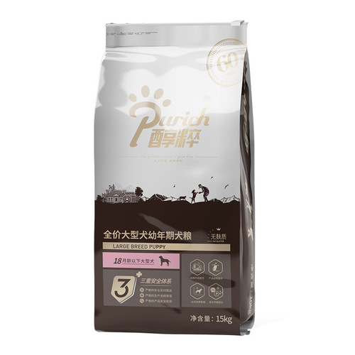 Pure series pure dog food, pure black label gold label freeze-dried dog food, pure duck meat and pear food for adult dogs and puppies.