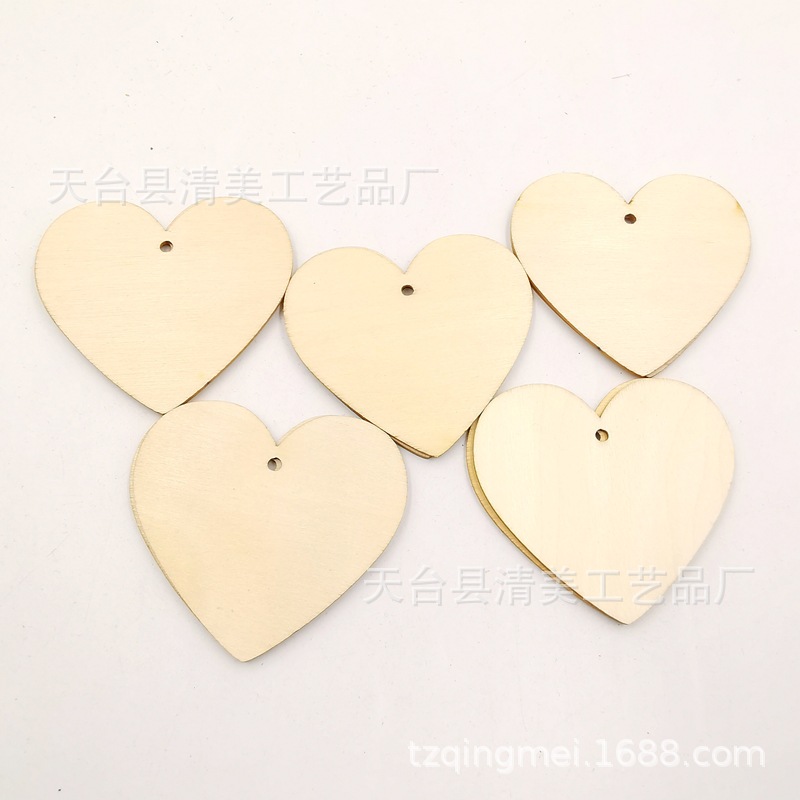 65*60mm con agujero melocotón corazón madera botón pieza a través de la cuerda agujero placa delgada melocotón corazón decoración 50 unidades un paquete