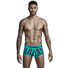 Tauwell is special for flat -angle underwear, vertical stripes, fashion sports tide men's underwear U bump flat foot pants 0202