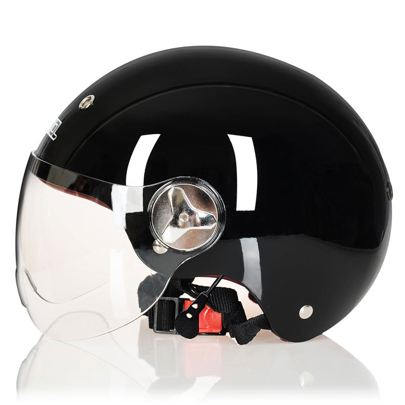 Casco de coche eléctrico mujer fábrica al por mayor verano batería coche casco ligero lindo personalidad medio casco motocicleta