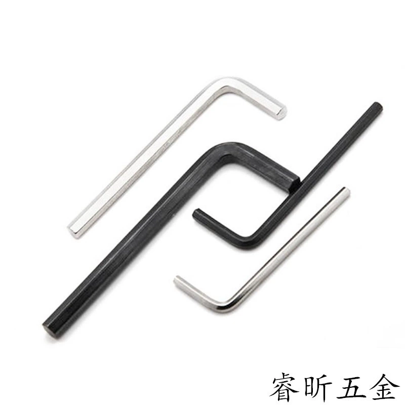 [Фабрика прямых продаж] спот поставляет внутренний шестигранный гаечный ключ материал 45 # сталь с твердыми волосами черно-белый цинкованный никель