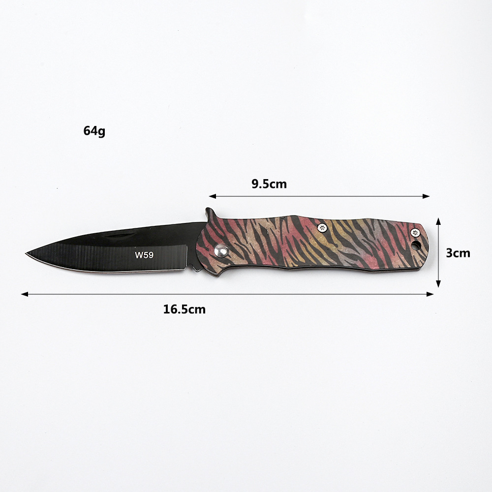 户外刀折叠刀随身刀防身刀锋利军刀野营刀便携小刀不锈钢水果刀具