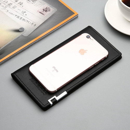 Yingfei Kangaroo manufacturer directly supplies men's long wallet with printed LOGO hand wallet men's wallet wallet