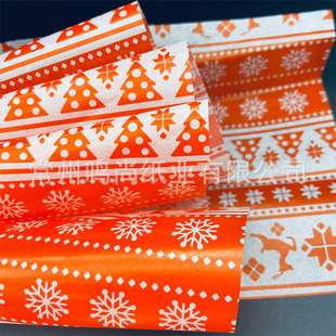Wax Paper Christmas Printing Custom 31g Gift Box Wrapping Paper Colorful Lined Paper Creative