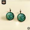 Ethnic accessory, retro earrings, ethnic style, with gem, India, European style, french style