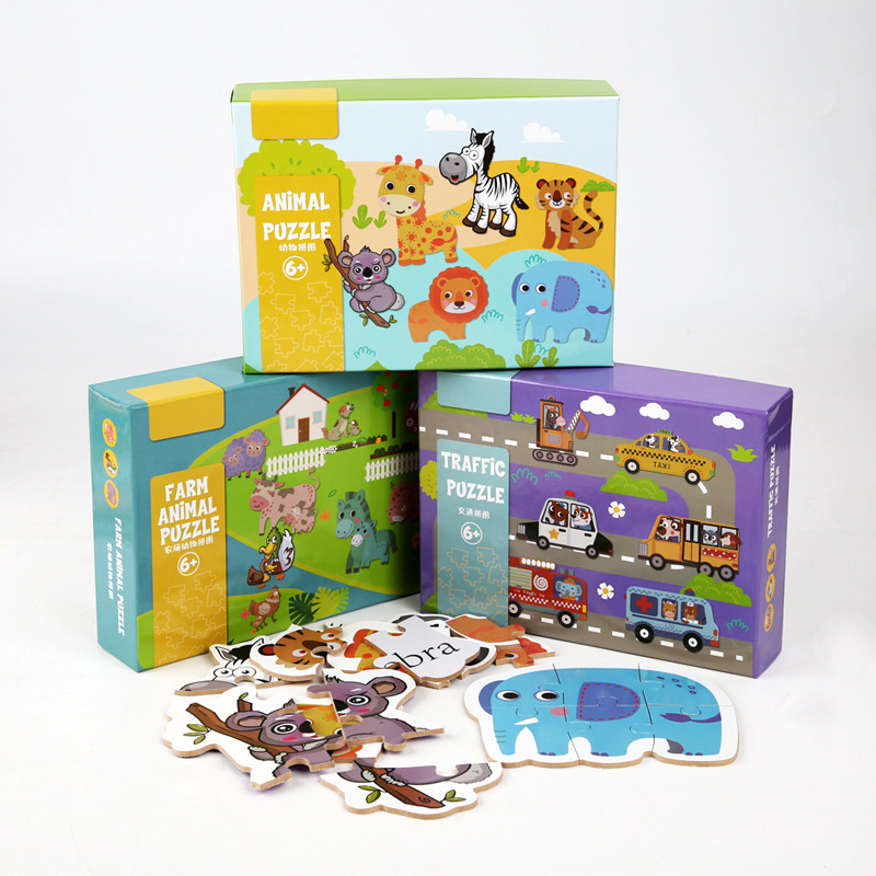 Puzzles tridimensionales para niños Puzzles para bebés Juguetes de educación temprana para niños 0 - 3 años de edad image 2