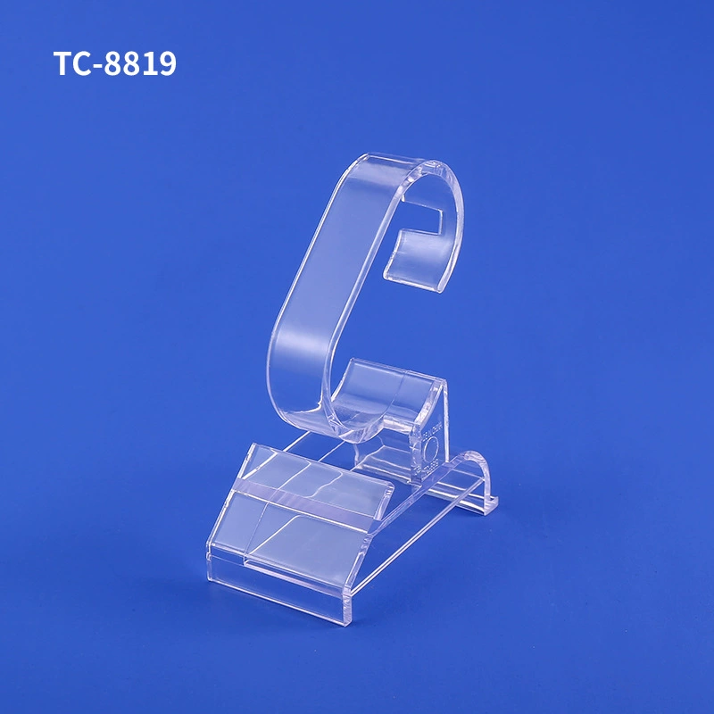 Фабричная прямая пластиковая подставка для часов высококачественный прозрачный кронштейн для часов C-образное кольцо регулируемая универсальная подставка для электронных часов