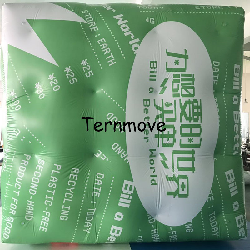 空飘氦气魔方庆典开业气球广告升空飞艇PVC升空球正方形充气气模