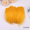 Spot supply 18 color goose hair color feathers DIY jewelry material dyed large floating feathers wholesale