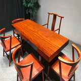 Бабаоканский твердый древесина Большой доска чайных бревна ведет крупный президент Правления Офисный стол и стул Комбинированная простота чайный стол