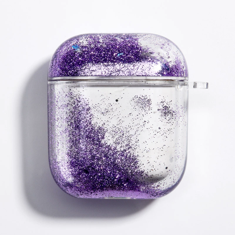 Protective case (Apple) AirPods 1/2/3/4/Pro — PC hard shell, glitter flow‑sand designs