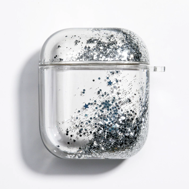 Protective case (Apple) AirPods 1/2/3/4/Pro — PC hard shell, glitter flow‑sand designs