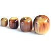 Authentic beef horned loose bead -colored beef horn Buddha beads DIY jewelry accessories