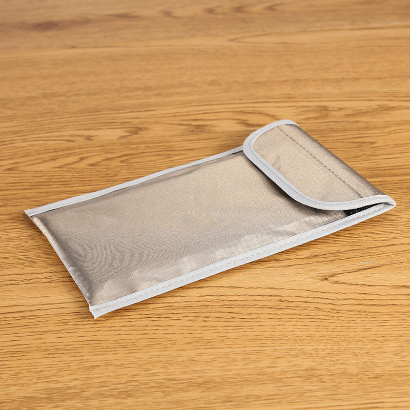 Nueva anti-radiación de la señal de blindaje de la bolsa del teléfono móvil 6,5 pulgadas cuadrado rombo RFID llave del coche anti-Posicionamiento desegaussing