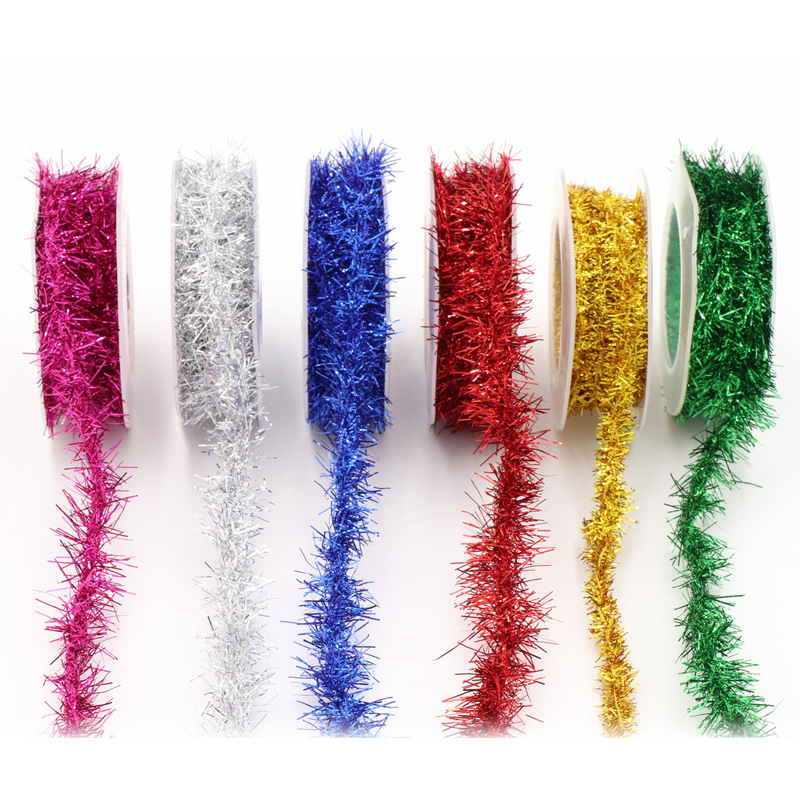 Christmas festival decoration wire color strip DIY with wire wire wire wool festival supplies manufacturers wholesale Christmas festival decoration wire color strip DIY with wire wire wire wool festival supplies manufacturers wholesale