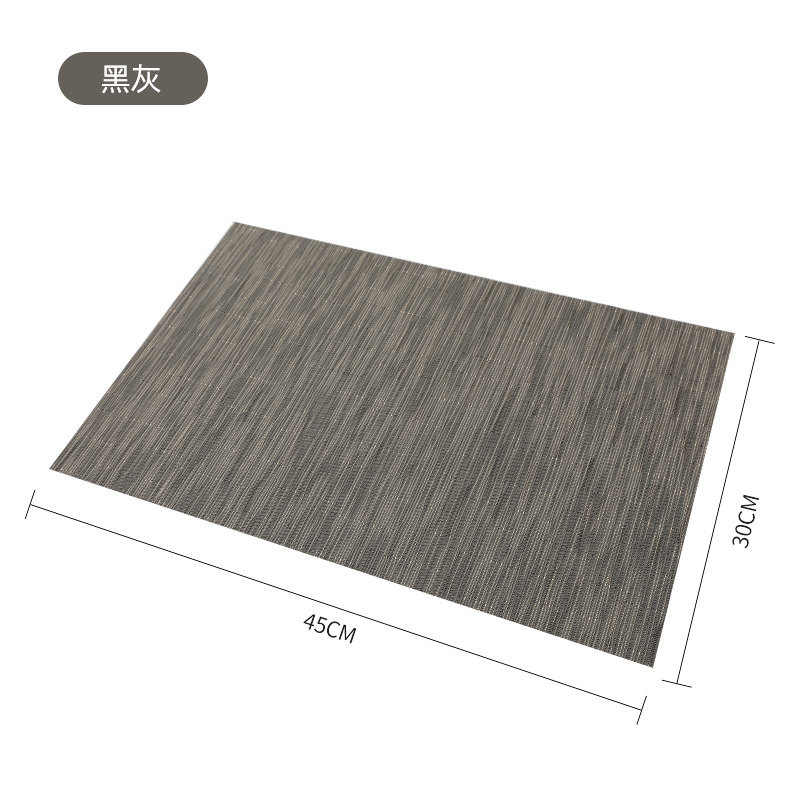 Ningxin placemat Estilo nórdico colorido bambú tersin aislamiento placemat PVC impermeable estera de mesa estera de aislamiento al por mayor