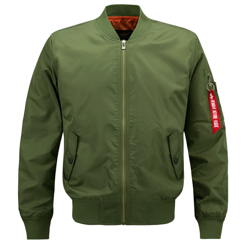 Chaqueta de béisbol de gran tamaño para hombre, estilo europeo y americano, de moda, para primavera y otoño, ropa de trabajo, chaqueta de piloto MA1, talla grande. image 6