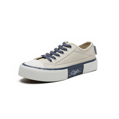 2024 Spring New Canvas Shoes Men's Shoes Korean Style Trendy Couple Biscuit Shoes Men's Casual Shoes Wholesale Cross-Border