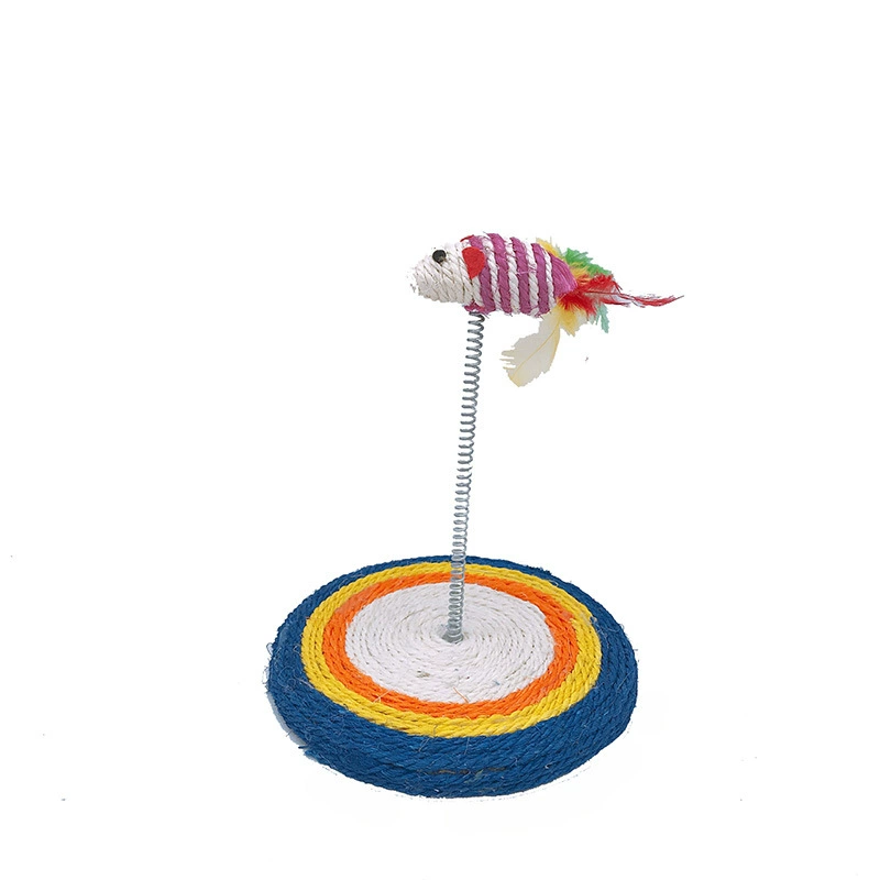 Кошачий захват Сизаль пружинная мышь малый сизаль пружинная тарелка кошачий захват кошачий игрушка для домашних животных